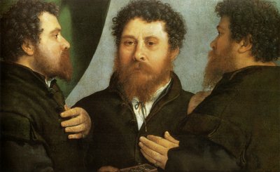 Orfebre visto desde tres lados de Lorenzo Lotto